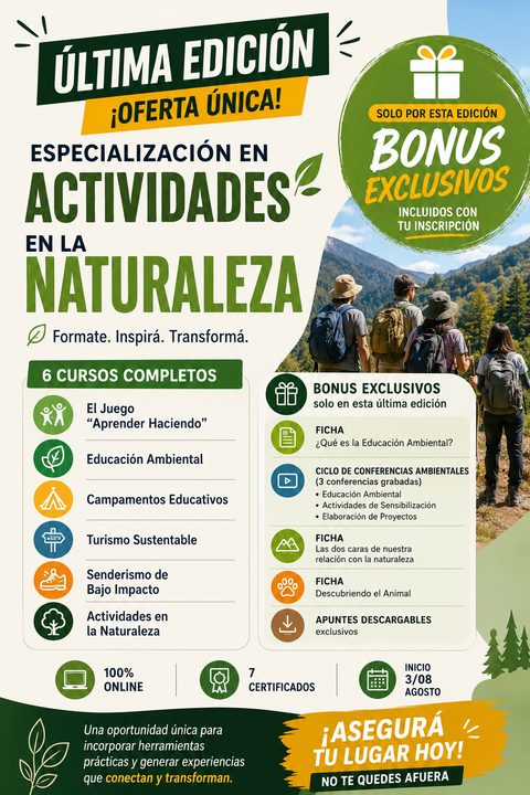 Especialización en Actividades en la Naturaleza
