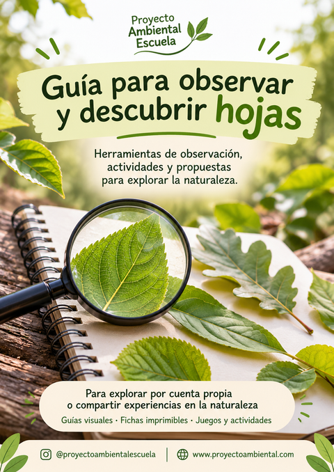 Guía para observar y descubrir hojas
