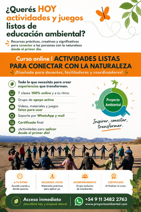 Curso Online: Actividades listas para conectar con la naturaleza (7 clases)