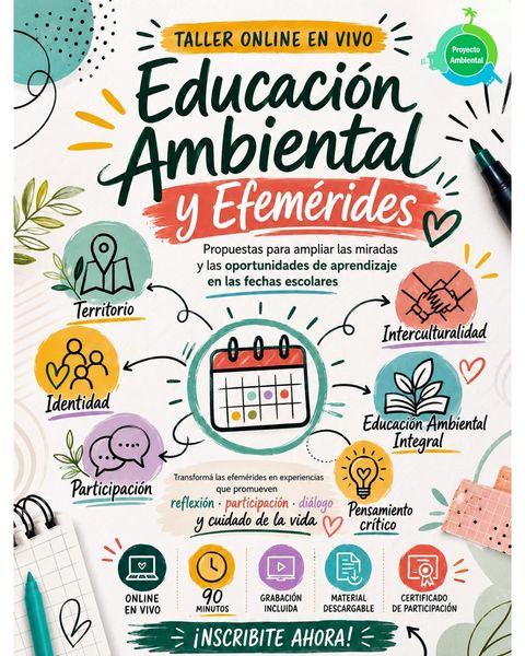 Taller online: Educación Ambiental y Efemérides 