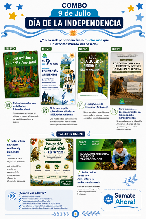 Combo: Educación Ambiental y 9 de julio