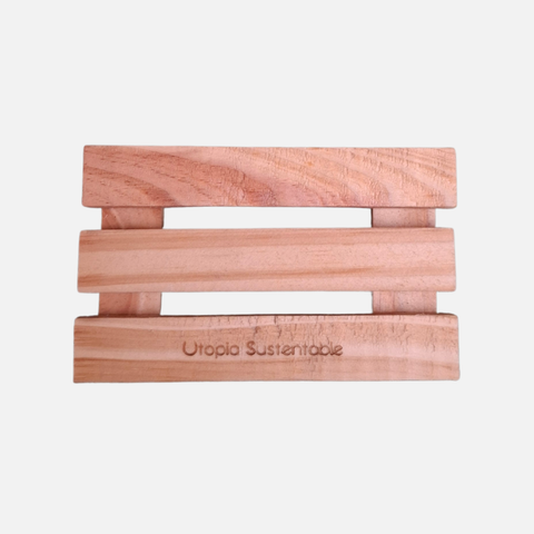 Jabonera de madera