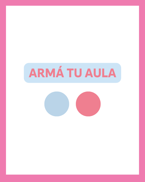 Armá tu aula con colores rojo y celeste