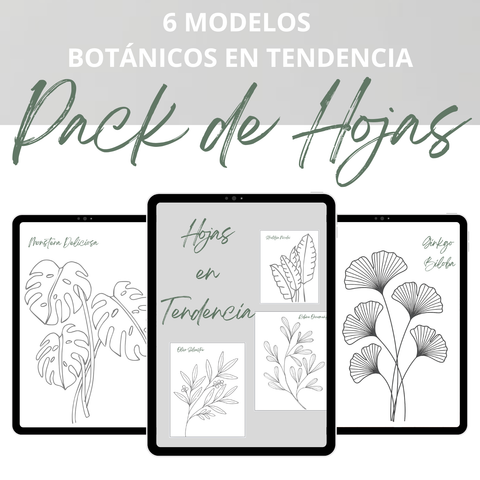  PLANTILLAS - PACK DE HOJAS: Diseños listos para imprimir