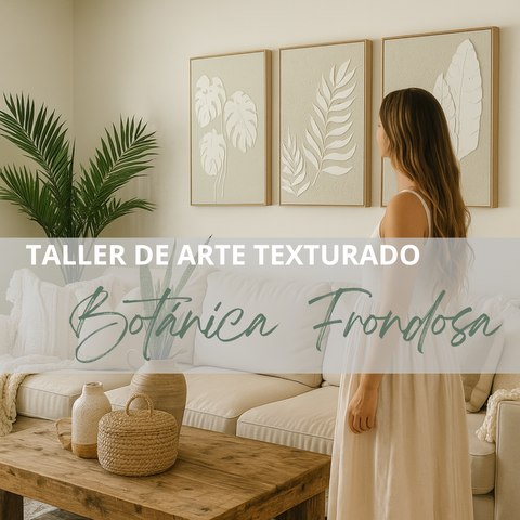 TALLER CON PASTA DE MODELAR: TRÍPTICO BOTÁNICA FRONDOSA