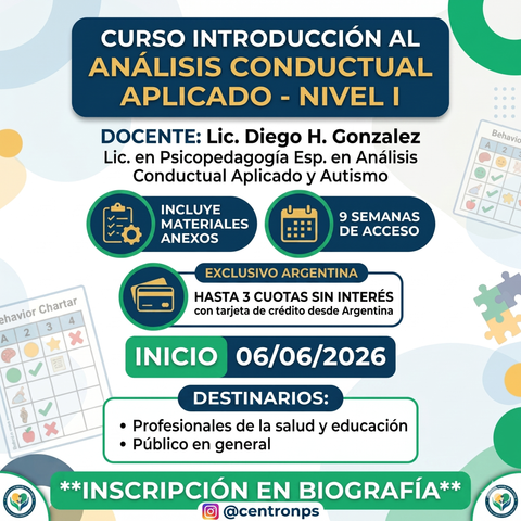 Introducción al Análisis Conductual Aplicado -Nivel I
