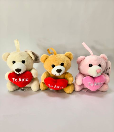 Osito chico para colgar con corazón (te amo)
