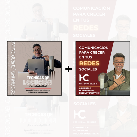 TÉCNICAS DE LOCUCIÓN + COMUNICACIÓN PARA CRECER EN TUS REDES SOCIALES