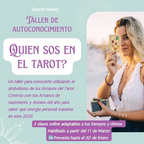 TALLER: Quien soy en el Tarot?          