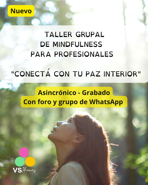 Taller grupal de Mindfulness para profesionales 