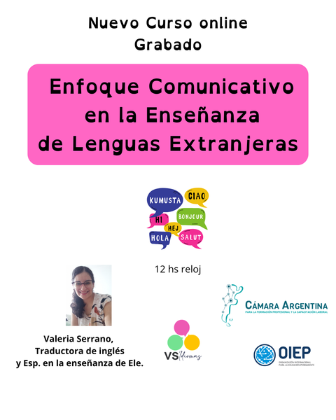 Curso: Enfoque Comunicativo en la Enseñanza de Lenguas Extranjeras