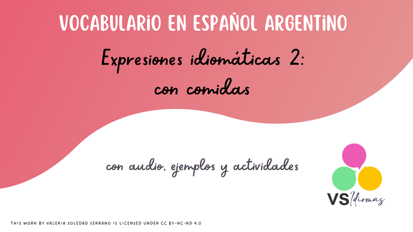 Expresiones idiomáticas en español argentino con comidas