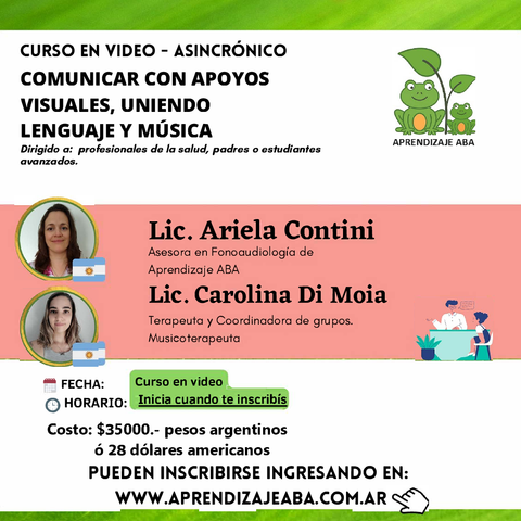 Comunicar con apoyos visuales, uniendo lenguaje y música