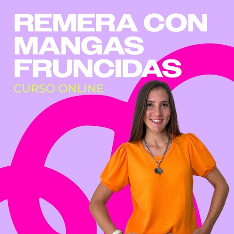 Remera clasica con mangas fruncidas - Expo Hobby 2024