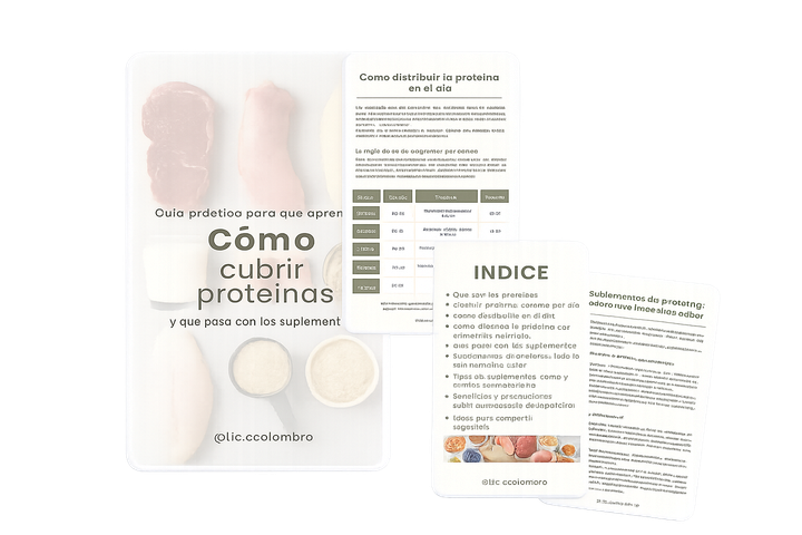 Guía práctica para cubrir las proteínas en el día día + menú semanal de REGALO!