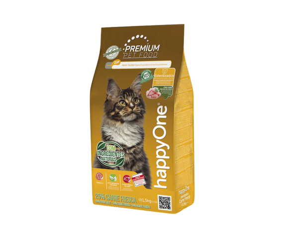 Happy One Premium Esterilizado con Carne Fresca de Aves
