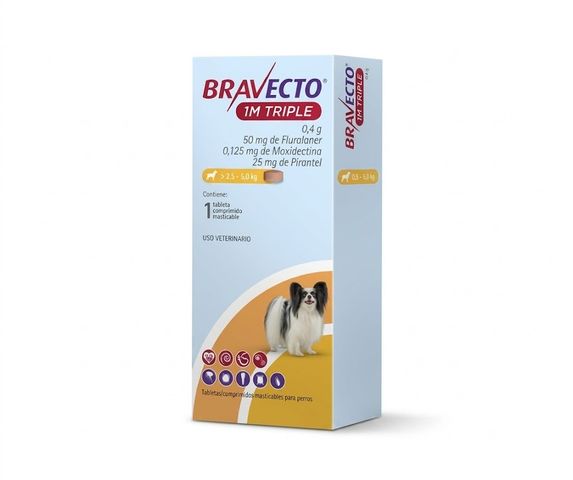 Bravecto 1M Triple 2.5-5kg
