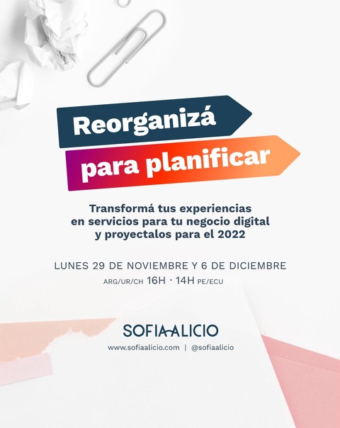Taller Reorganizá para planificar