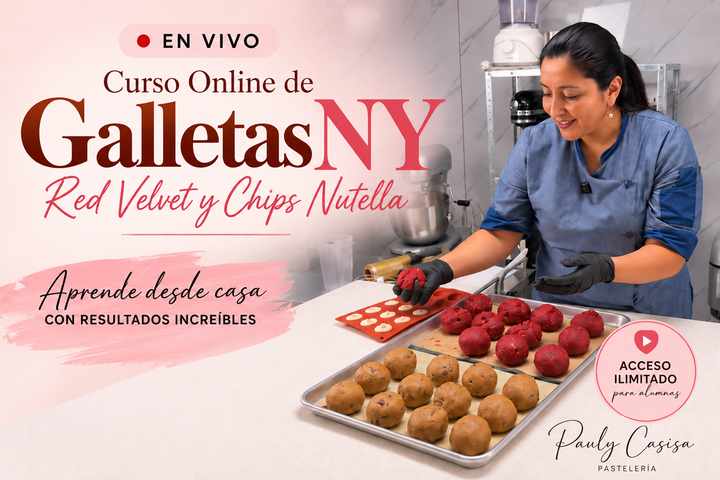Transmisión Online Galletas NY: Red Velvet + Chips Nutella