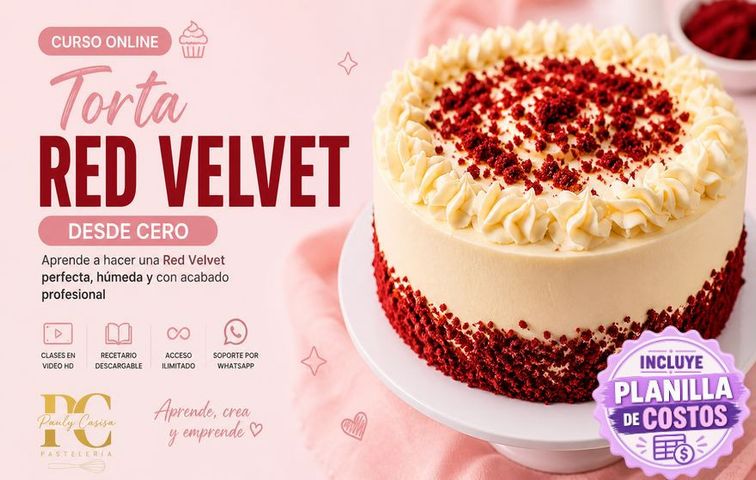 Torta Red Velvet: húmeda, esponjosa y con color intenso