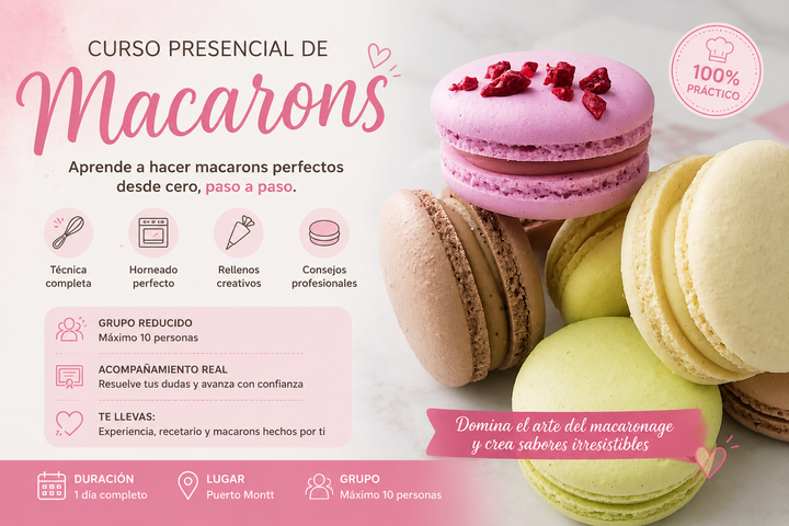 Curso Presencial de Macarons