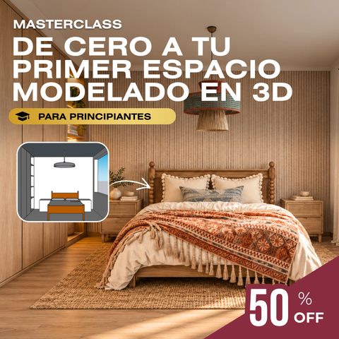 Masterclass. Primeros pasos en modelado 3d. (Preventa)