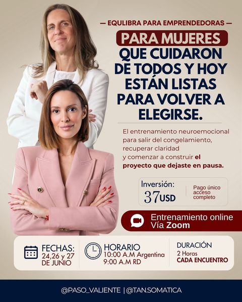  Para mujeres que cuidaron de todos y hoy están listas para emprender