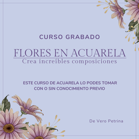 Flores en acuarela - crea increíbles composiciones botánicas - 