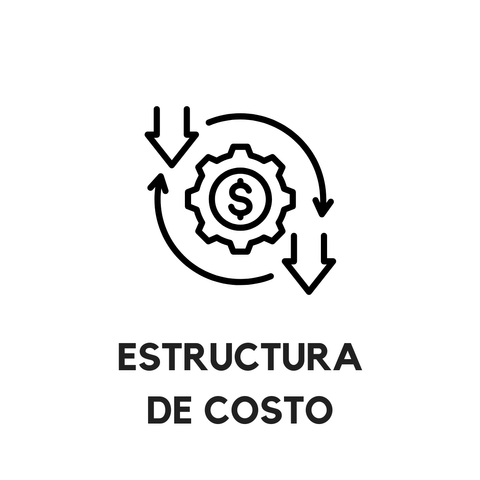 Formato en blanco para estructura de costos