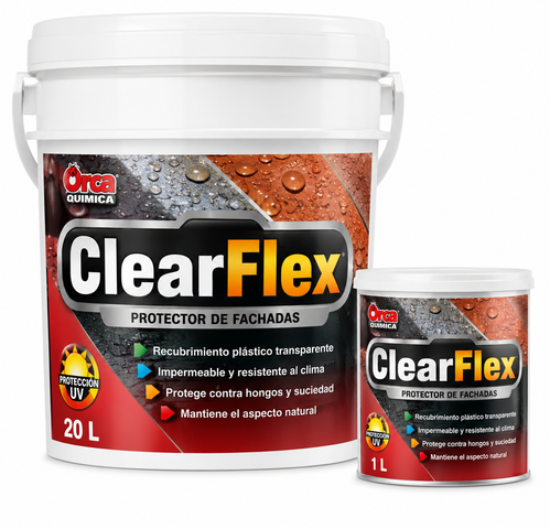Protector Hidrorepelente de Fachadas Orca ClearFlex Transparente