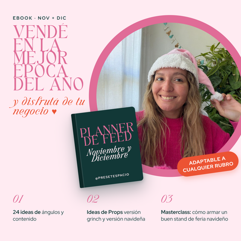 Planner de feed noviembre & diciembre 2026