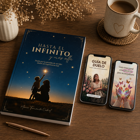 Hasta el Infinito y Más Allá | Libro físico + Guía de Duelo + Guía de Ejercicios + Comunidad de Whatsapp