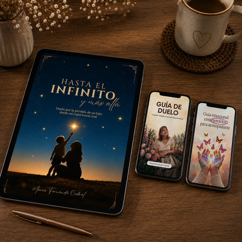 Hasta el Infinito y Más Allá | Libro digital + Guía de Duelo + Guía de Ejercicios + Comunidad de Whatsapp