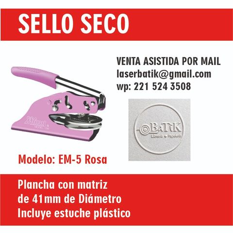 Pinza Shiny para Sello Seco (EM-5) 41mm Diametro 