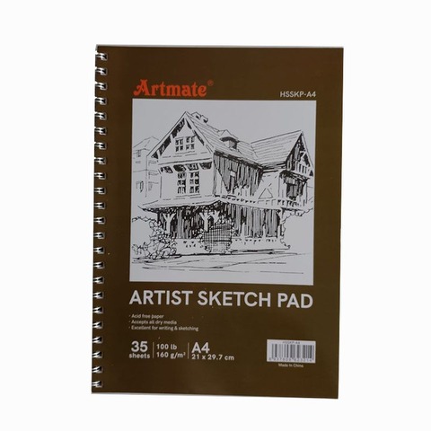 Block Artmate Boceto (160gr) (21x29.7cm) (HSSKP-A4) Artist Sk Pad Espiral