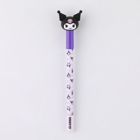Lapicera Wero Roller Borrable Kuromi Topper 3D (WE4213)