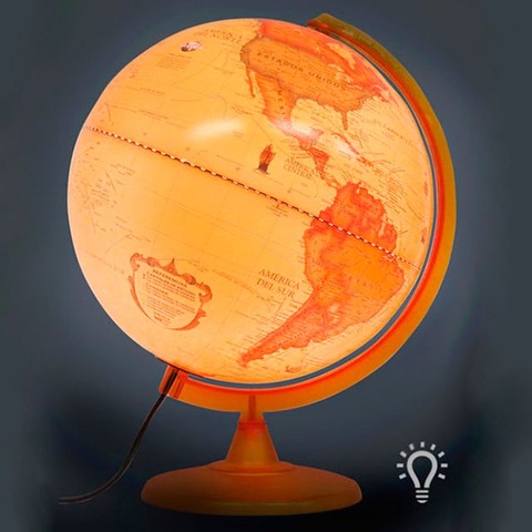 Globo Terráqueo Base Plast. Antiguo 25cm (257ALW)