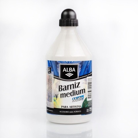 Barniz y Medium Alba Mate 500ml