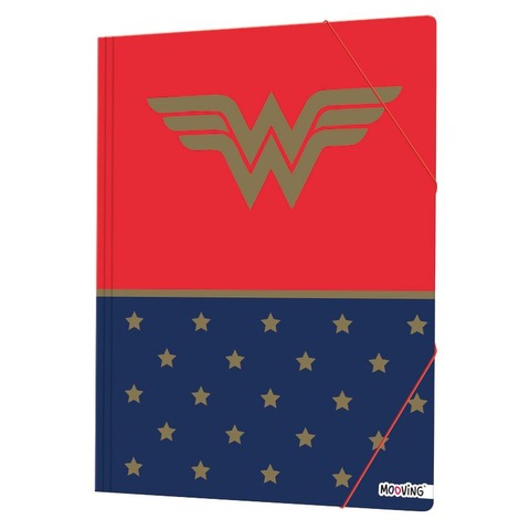 Carpeta Oficio con Elástico Mooving Wonder Woman 