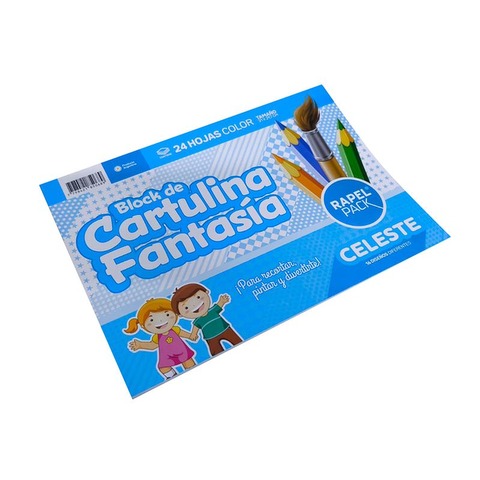 Block de Dibujo tipo nene Nº5 Rapel Pack x24Hj Fantasía 