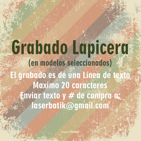   Grabado Personalizado 1 Línea