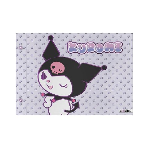 Carpeta N°5 Mooving Kuromi Fondo a Lunares