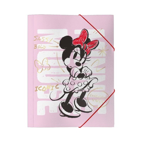 Carpeta Oficio con Elástico Mooving Minnie Mouse 