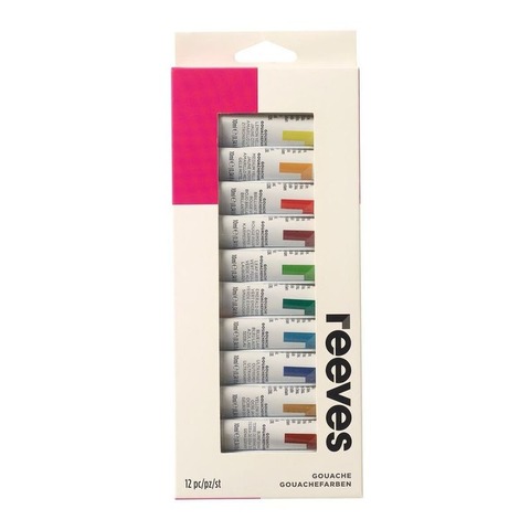Témpera Reeves x12 pomos 12ml