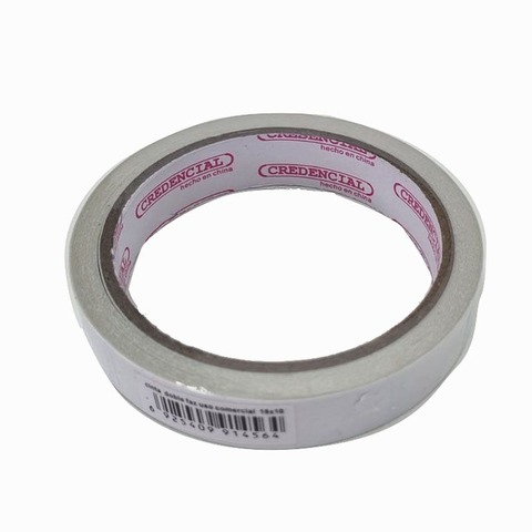 Cinta Adh. Bifaz Credencial 18mmx10mts