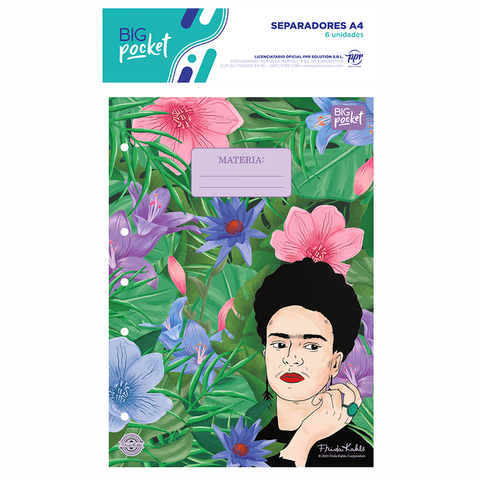 Separadores A4 PPR Frida Kahlo 