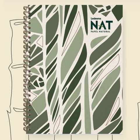 Cuaderno Universitario 22x29 Ledesma Nat Tapa Dura 100H Rayadas 