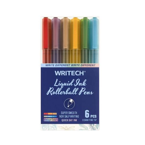 Lapicera Writech Roller Liquid Ink 0.5mm x6 (W-904M-PL6-M2)