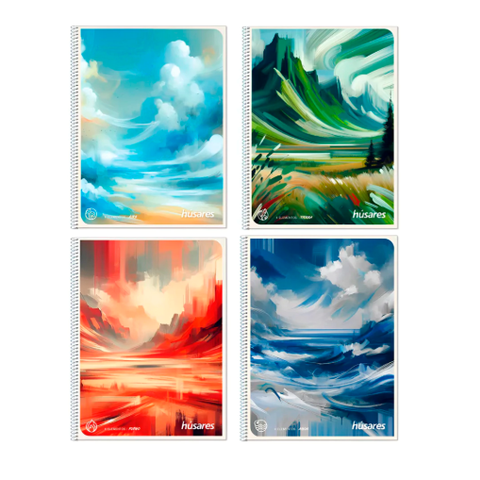 Cuaderno Chico Husares 16x21 - 80Hojas - TF- Esp. - Linea Pinturas (6299-6300)