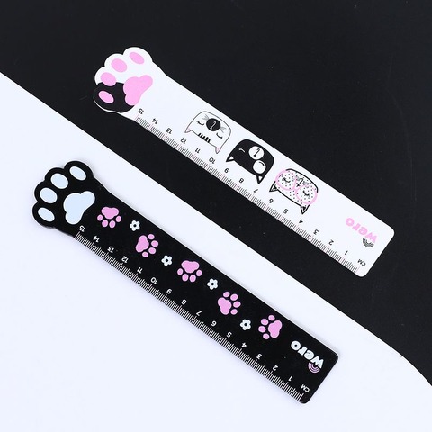 Regla Wero 15 cm. de Madera Black & White Litle legs Cats  (WE4090)